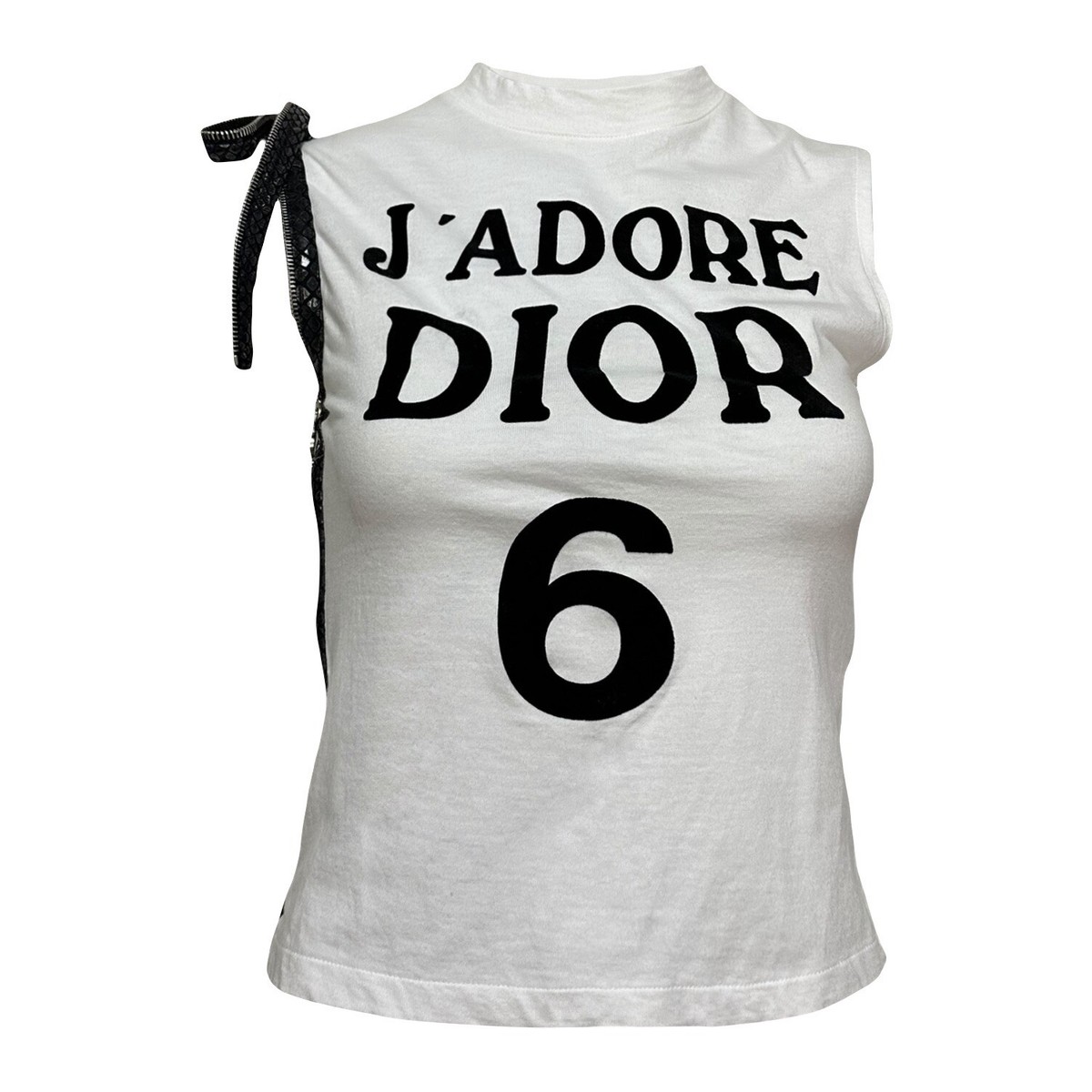 Christian Dior \"jadore dior\"タンクトップ Christian Dior Vintage Rhinestone DIOR￼J'ADORE 1947 Tank
