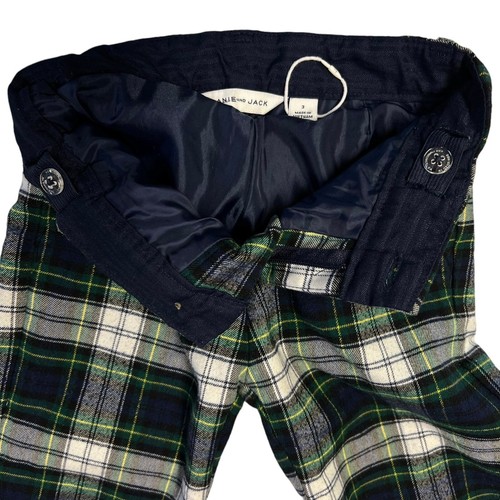 JANIE AND JACK Brushed Flannel Lined Plaid Pants Boys Size 3 Holiday NWOT - Picture 2 of 17