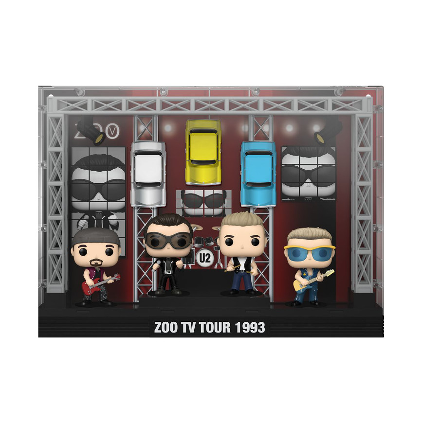 Funko Fu67773 Pop! Moment Deluxe: U2'S Zoo Tv Tour (1993) Vinyl Figures