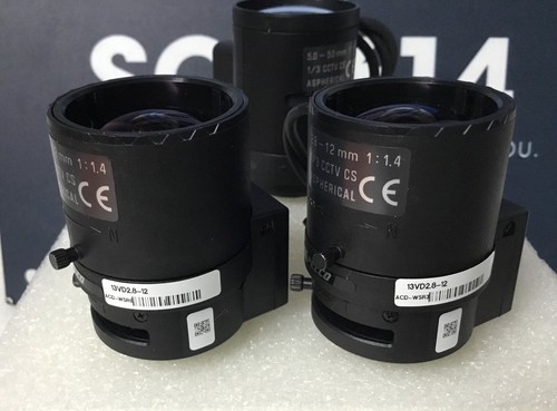 Lot 3 PELCO Security Camera Lenses 2.8-12mm 5-50mm Auto Iris 1/3 CS 1:1.4 TESTED - Picture 3 of 10