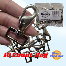 2 1/2" Lobster Claw snap hook with 1: square strap eye. thumb press release. ZDC