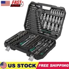 Mechanics Tool Kit and Socket Set 216Pcs, 1/2, 1/4, 3/8 Drive, Mechanic Tool Set