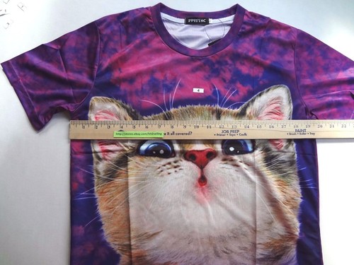 Fashion Cat Boy Girl 3D Graphing T Shirt Top Short Sleeve Casual Tee USA Seller! - Picture 19 of 22