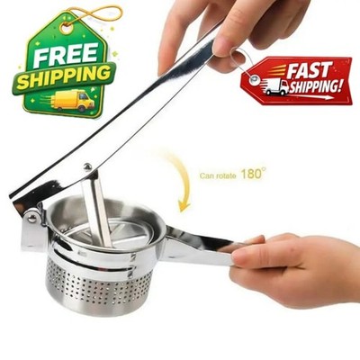 Stainless Steel Potato Ricer Masher Heavy Duty Manual Vegetable Press