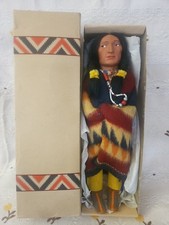 Vintage Souvenir Skookum Doll BULLY GOOD Native American Indian Box 11"