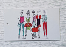 600 HANG TAGS GARMENT TAGS FASHION HANG TAGS WITH 600 PLASTIC FASTENERS