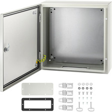 NEMA Steel Enclosure 20"x20"x6", NEMA 4X IP66 Waterproof Electrical Box w/ Plate
