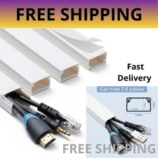 Cord Hider, 58In Cable Hider, Cord Covers for Wires on Wall, Paintable Cable Cov