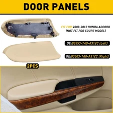 Beige Front Door Panel Armrest For Honda Accord Crosstour & Base Plate 2008-2014
