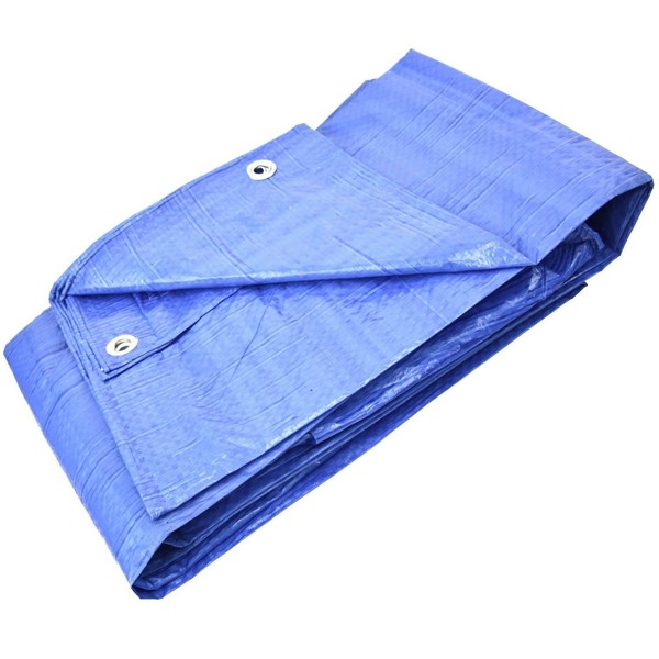 Allzweckplane 3X4M Blau 60G/M² Gardenix Schutzplane Gewebeplane Abdeckplane-image