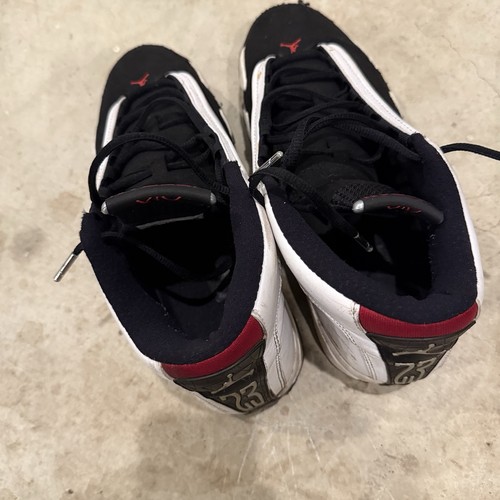 Air Jordan 14 "Black Toe" (2014) Herren Größe 8,5 getragen Sneaker 487471-102 - Bild 7 von 11