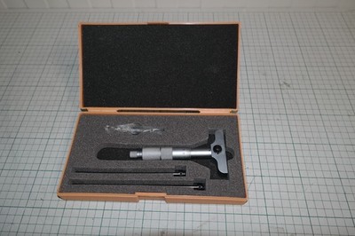 Mitutoyo Depth Micrometer 0-75mm 129-110 DMC60-75 looks used 1time