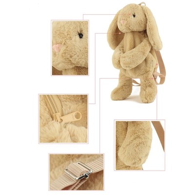 5878 Cute Fuzz Plush Animal Backpack Rabbit Backpack Kawaii Bunny Backpacks Amazon.com: SUFUZEGA Kawaii Plush Bunny Ear Pink Backpack  main image 4