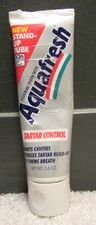 Vintage 1990's Aquafresh Tartar Control Stand-Up Tube Toothpaste 5.6oz Prop Rare