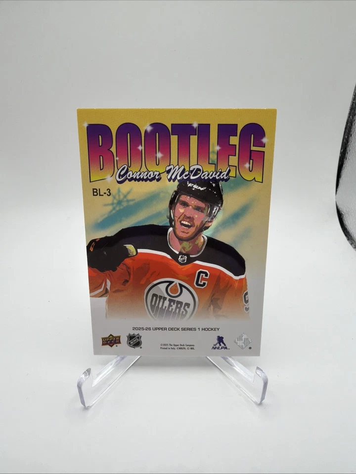 CONNOR McDAVID 2025-26 CUBIERTA SUPERIOR SERIE 1 BOOTLEG SSP- #BL-3 Foto 2 de 2