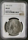 1901 O $1 Morgan Silver Dollar NGC MS63