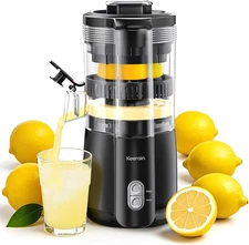 Electric Lemon Juicer One Touch Automatic Citrus Squeezer Machine Easy Clean