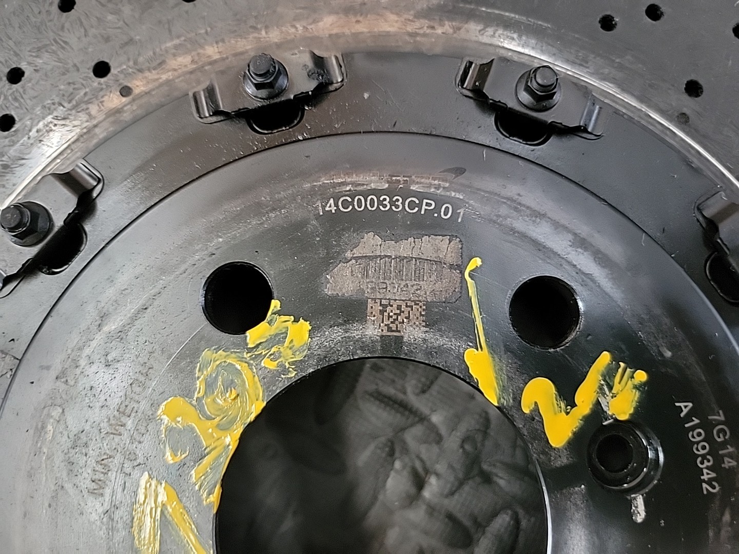2018 McLaren 720S Brembo Front Passenger Right Carbon Ceramic Rotor Oem