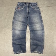 Vintage Baggy 90s Y2K made in USA JNCO Jeans Blue Denim Punk Skater Pants