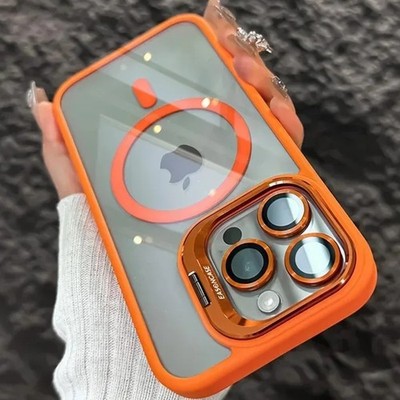 Camera Stand Mag Safe Case for iPhone 17 Air 16 15 14 13 Pro Max  Lens Protector