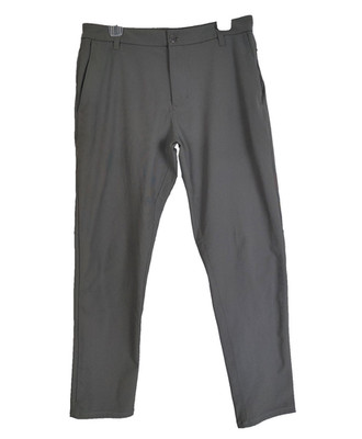 Lululemon 5 Pocket ABC Pants Mens 32 Olive Green Active Golf Wrinkle Resistant