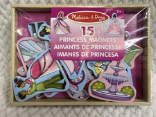 Melissa Doug Wooden PRINCESS Magnets with Box