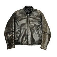 Giacca pelle bovina vintage Schott NYC Cafe Racer 141 motociclista uomo 44 XL