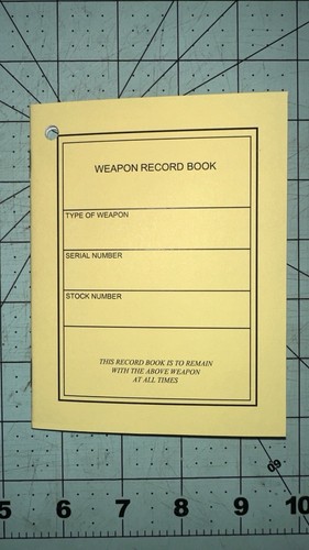 USN Weapon Record Book MK13 Sniper Rifle Remington 700 - Bild 1 von 2