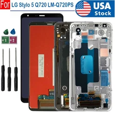 New For LG Stylo 5 LM-Q720MS Q720QM Q720 L722DL LCD Touch Screen Digitizer±Frame