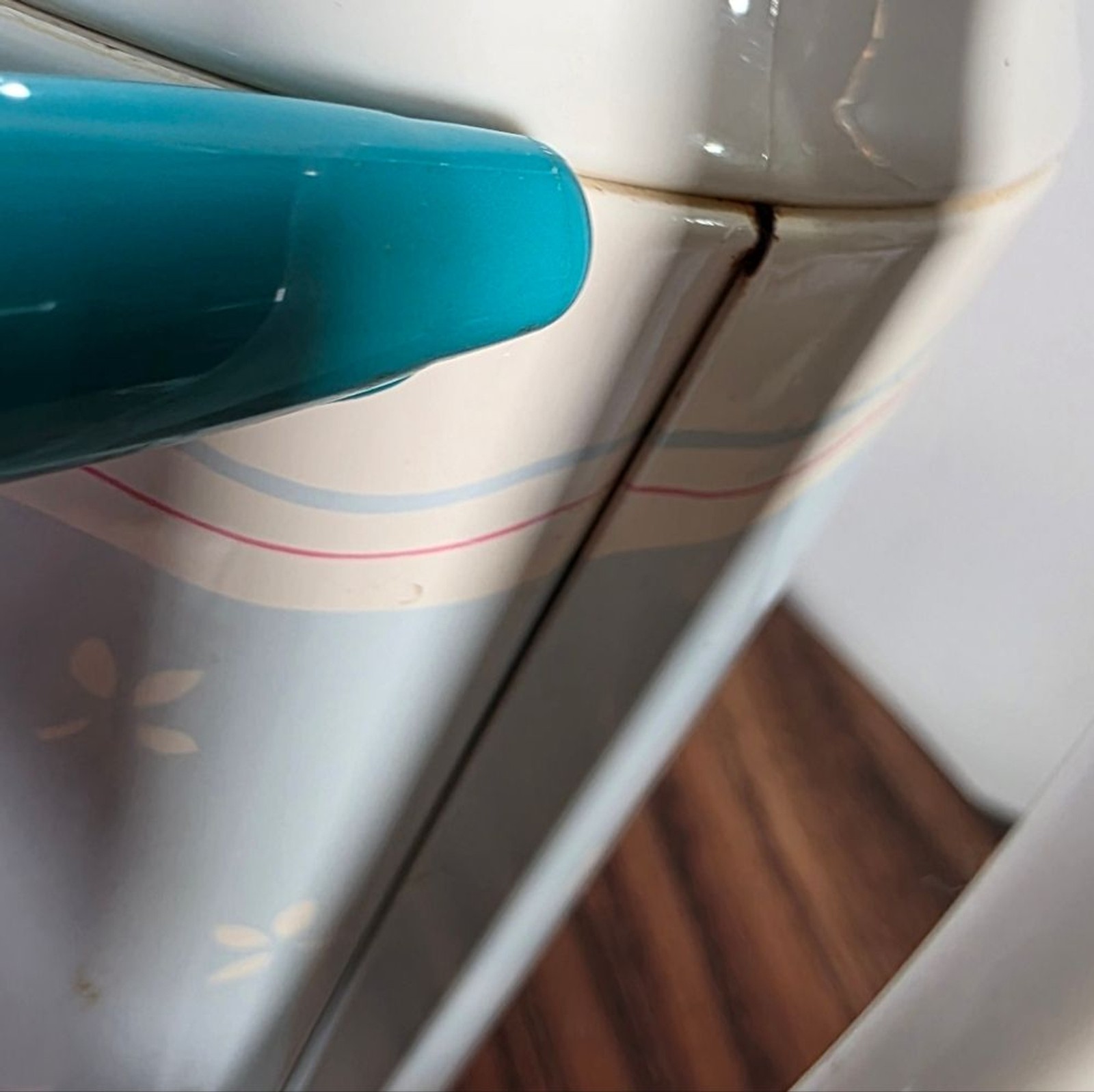 Vintage Corelle Floral Blue and White Thermos Carafe