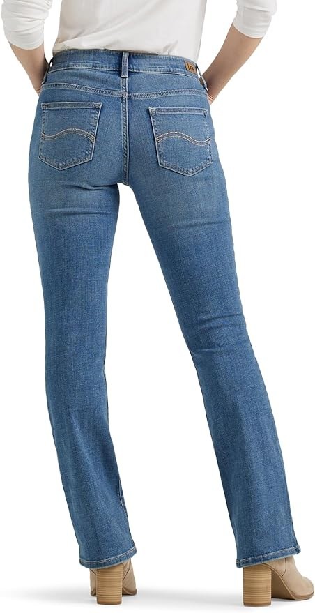 Lee Women's Ultra Lux Comfort with Flex Motion Bootcut Jean Majestic Size 14 NEW thumbnail 2