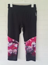 RBX Leggings With Pink/purple Pattern Trim Size Medium