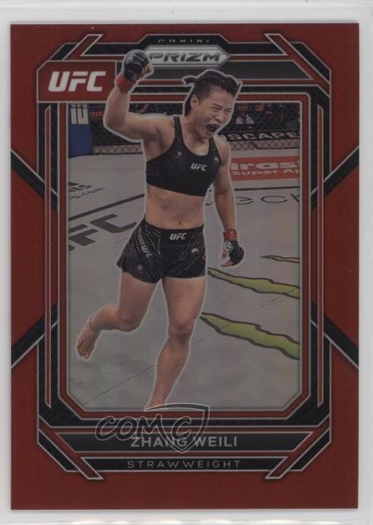 2023 Panini Prizm UFC Red Prizm /199 Zhang Weili #198 7u1