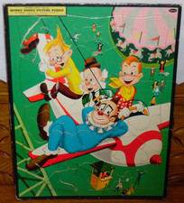 Vintage 1953 Whitman Howdy Doody Picture Puzzle No. 4428:29 Airplane
