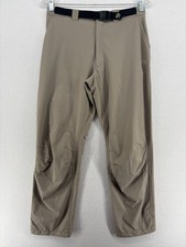 MOUNTAIN HARDWEAR Pants Womens 8 Belted Hiking Camp Performance Nylon Gray