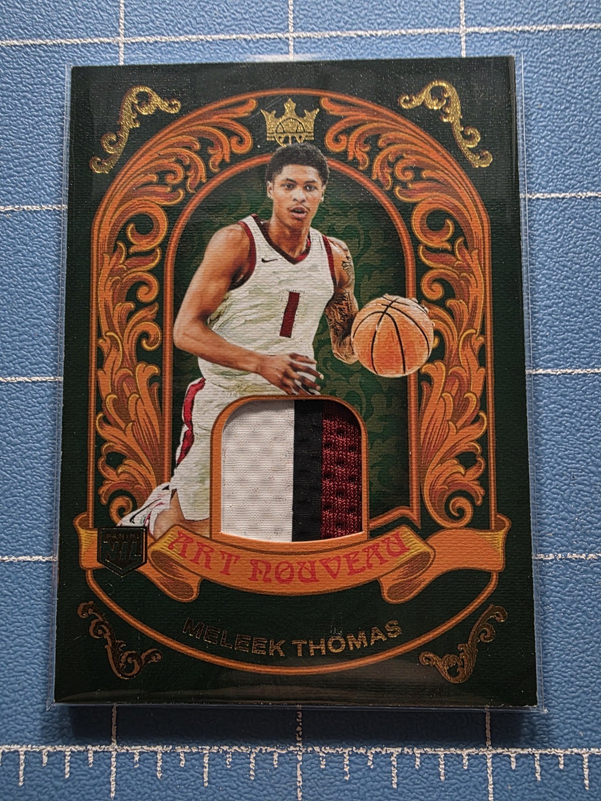 2025-26 Panini Court Kings - Meleek Thomas AN-MEL NIL - Art Nouveau Patch
