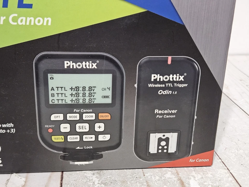 Phottix Odin TTL Flash Trigger & Receiver for Canon DSLRs New - Image 3 of 4