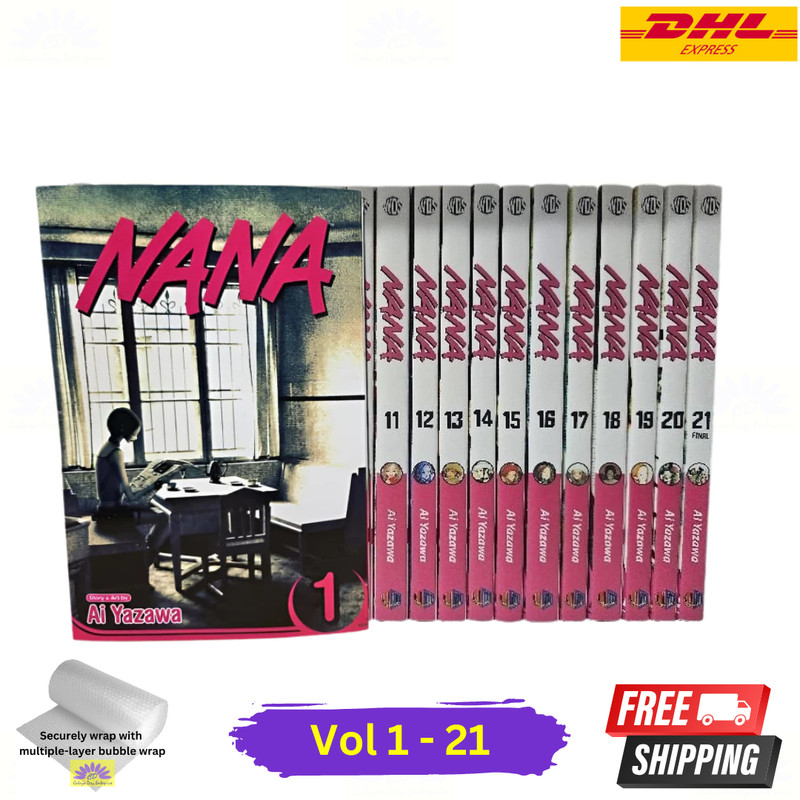 NANA Manga Complete Set Full/Loose Volume 1-21 English Version Comic Book Series