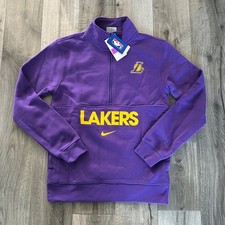 Los Angeles Lakers Club Uomo Nike NBA 1/2-Zip, Giacca, Maglione - Small (Nuovo)