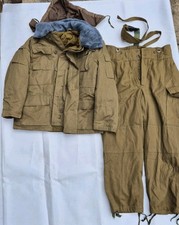 Soviet Russian Officer Winter Field Jacket Afganka Bushlat 46-2 & Trousers Set