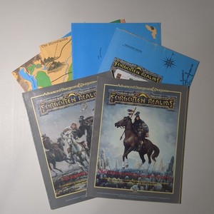 TSR 1031 Forgotten Realms Campaign Set NO BOX Dungeons Dragons D&D