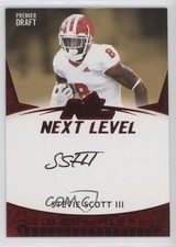 2021 Sage Premier Draft Next Level Red Stevie Scott III #21NL-SSIII Auto 4l6