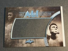Hoja Q 2014 plata falta autógrafo sin cortar prueba Muhammad Ali #2