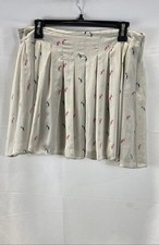 BCBGeneration Women's Moonstone Parrot Print Pleated Mini Skirt Size 12 NWT