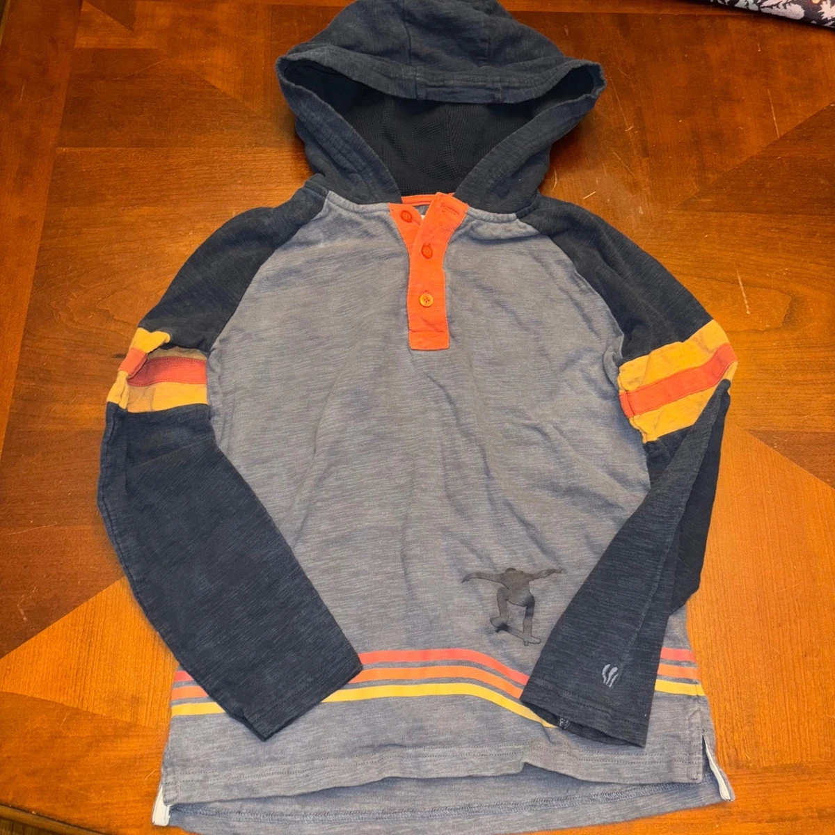 Pull à Capuche Garçon Fat Face 10-11 Ans - Bleu - Coton - Très Bon état
