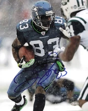 Deion Branch Autographed Signed 8x10 Photo Seattle Seahawks MCS Holo #63138