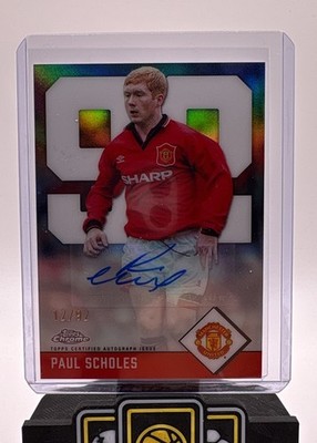 Paul Scholes 12/92 Auto Topps Chrome Deluxe Edition 24/25 92 Manchester United