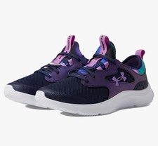 NEW Under Armour Girl's UA GGS Infinity 2.0 NL Sneakers Size 7 tie dye galactic