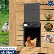 Large Chicken Coop Door Opener Automatic Timer Auto Light Sensor Remote Control