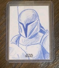 Topps Star Wars The Mandalorian Seaosn 2 by Jason Sobol Sketch Card 1/1 Mando